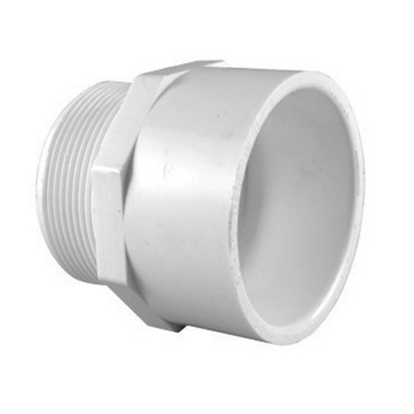 Bissell Homecare PVC 02109 1400 1.5 in. Slip x 1.5 in. MPT PVC Pipe Adapter, 25PK HO153765